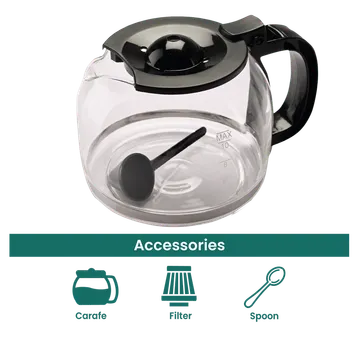 Croma 900 Watt 10 Cups Manual Espresso Coffee Maker with Keep Warm Function (Black) - Image 6