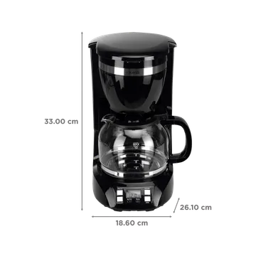 Croma 900 Watt 10 Cups Manual Espresso Coffee Maker with Keep Warm Function (Black) - Image 14