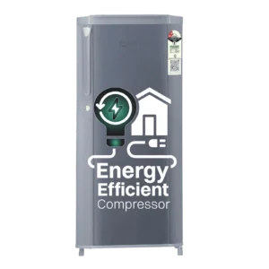 Croma 185 Litres 2 Star Direct Cool Single Door Refrigerator with Anti Fungal Gasket ( Criss Cross Metallic Grey)