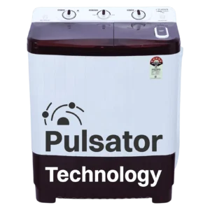 Croma 7 kg 5 Star Semi Automatic Washing Machine with Built-in Soak Function (Burgundy)