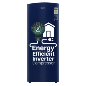 Croma 206 Litres 4 Star Direct Cool Single Door Refrigerator with Inverter Compressor ( Blue)