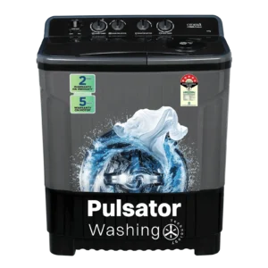 Croma 8 kg 5 Star Semi Automatic Washing Machine with Magic Filter (CRLW080SMF248602, Black)