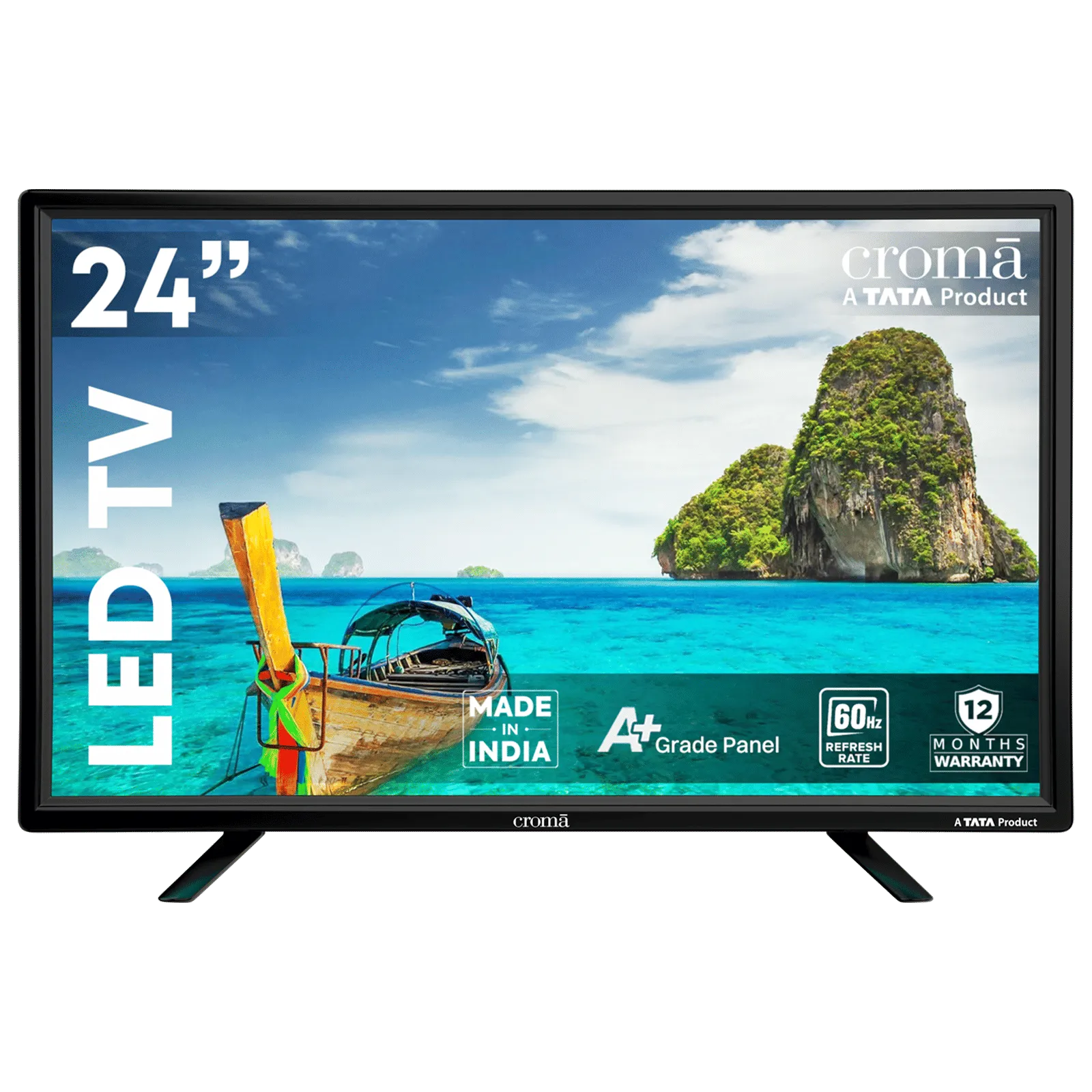 Croma 60 cm (24 inch) HD Ready LED TV with A Plus Grade Panel
