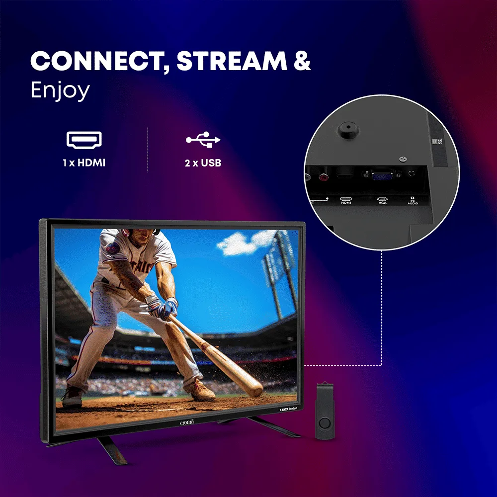 Croma 60 cm (24 inch) HD Ready LED TV with A Plus Grade Panel - Image 4