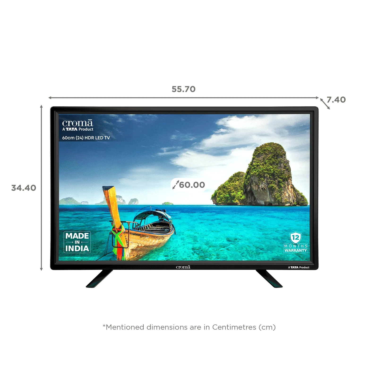Croma 60 cm (24 inch) HD Ready LED TV with A Plus Grade Panel - Image 6