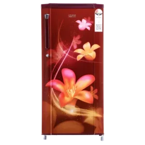 Croma 185 Litres 2 Star Direct Cool Single Door Refrigerator with Anti Fungal Gasket (CRLR185DCC008914, Red Erica)