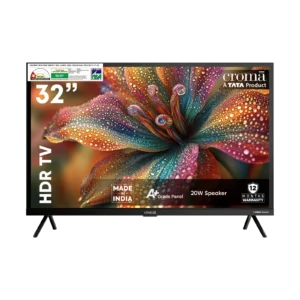 Croma 80cm (32inch) HD Ready LED TV with A Plus Grade Panel