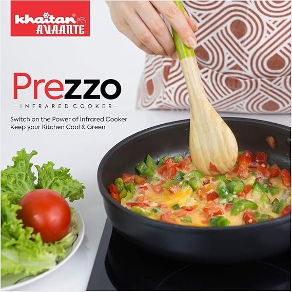 KHAITAN ORFIN Prezzo KO-425 Infrared Glass Cooktop with Stainless Steel Frame (2200 Watt, Black) - Image 5