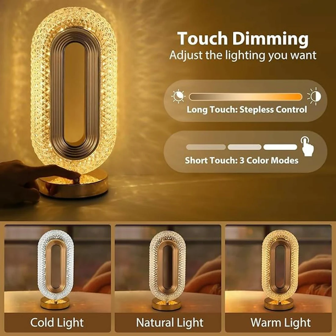 Luxury Crystal Touch Lamp - Image 5