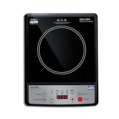 KENT 16058 Gem Induction Cooktop 1500W | 5 Pre-Set Function | Overheating Protection | Adjustable Temperature | Digital Functions with LED Display