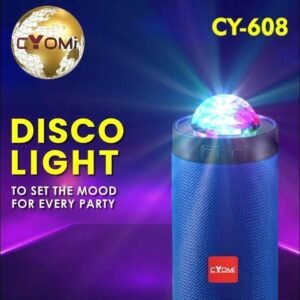 CYOMI-608 Wireless Bluetooth Speaker 10W, Disco Light Ball with Unique Laser Patterns